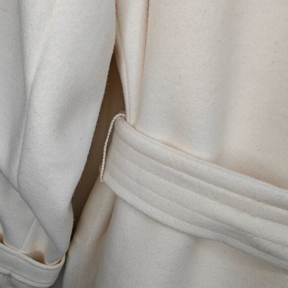 Express Belted Wrap Front Coat, Swan (Ivory-Off-White), Large(NWT) - Picture 8 of 16